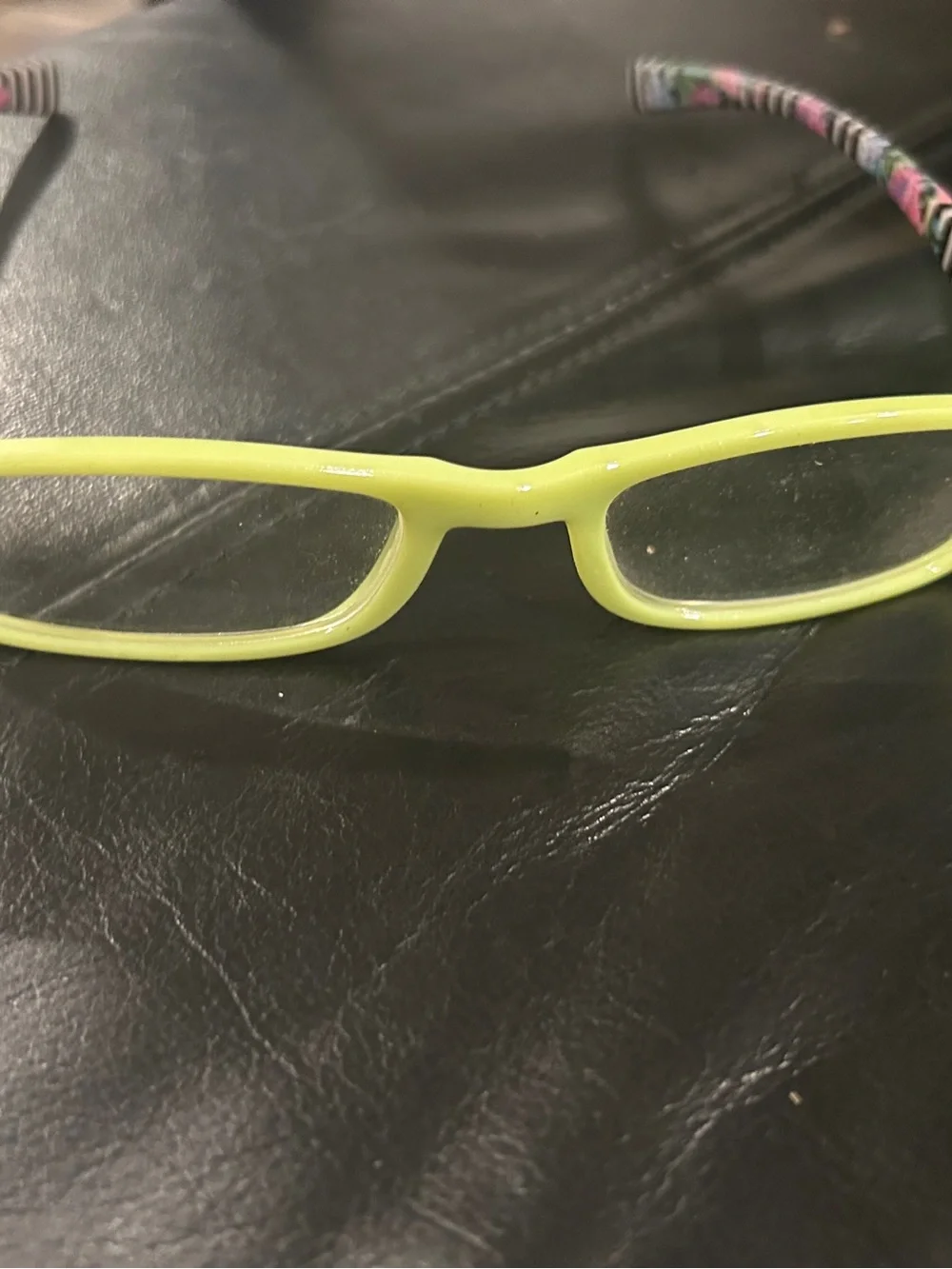 Lime Green Rectangle Reading Glasses 2.009